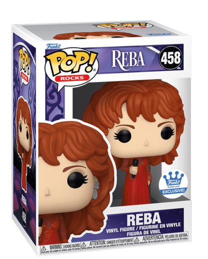 Funko Pop Rocks Reba McEntire Funko Shop Exclusive #458 New CMA Awards Red Dress