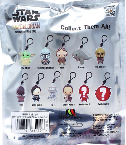 The Mandalorian Series 1 3D Foam Bag Charm Clip in Blind Bag
