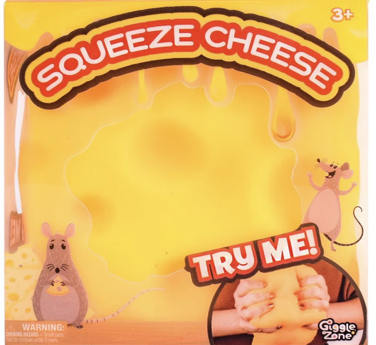 Squeeze Cheese Squishy Sensory Toy by Gooie Zooie