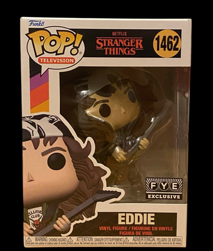 Unreleased Funko Pop! Television Stranger Things Eddie Munson Metallic Vinyl Figure #1462