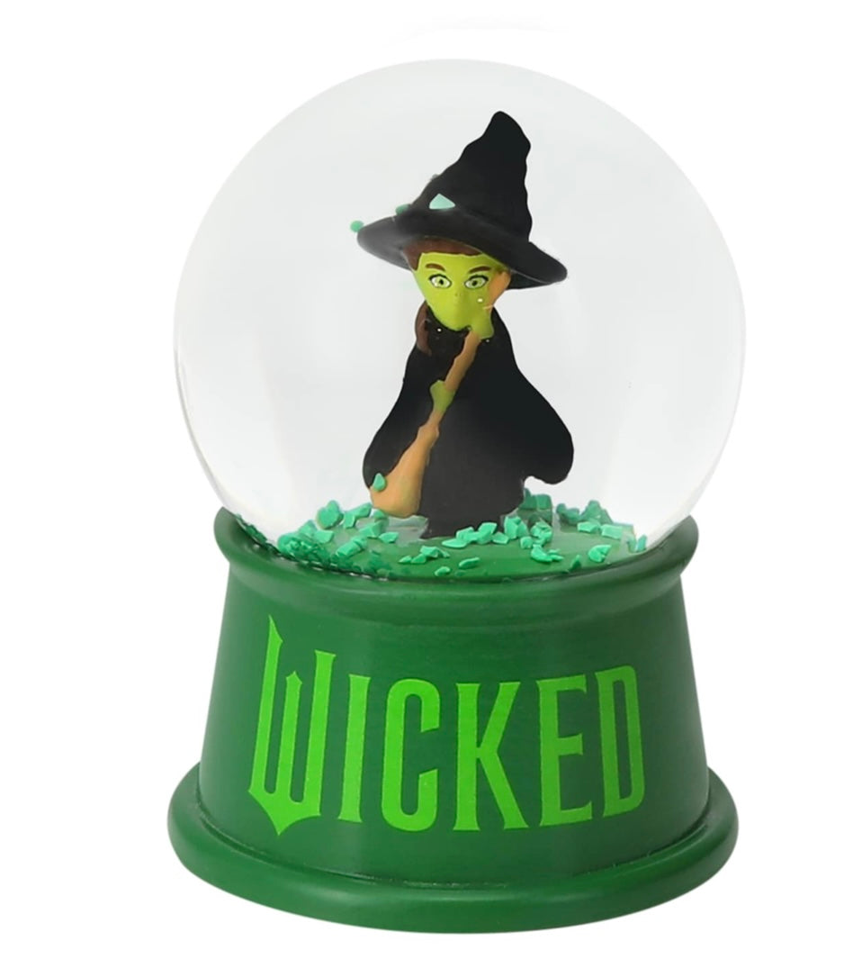 Wicked For Good Movie 2025 Elphaba & Glinda Snow Globes Pair Collectible New