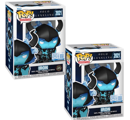 Funko Pop! Animation Solo Leveling Iron Chase Funko and Common Bundle #2021 Amazon Exclusive