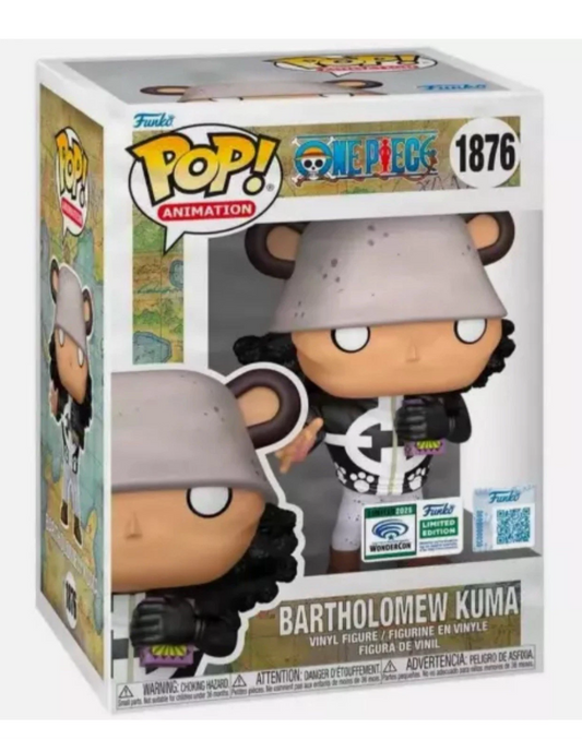 Funko Pop! Animation One Piece Bartholomew
Kuma WonderCon Exclusive Con Sticker