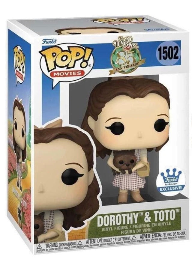 Funko Pop! The Wizard of Oz 85th Anniversary Dorothy & Toto #1502 Funko.com Exclusive Vaulted