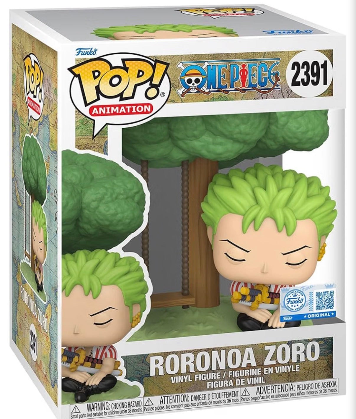 Funko Pop! Animation: One Piece Roronoa Zoro #2391 Exclusive Vinyl Figure