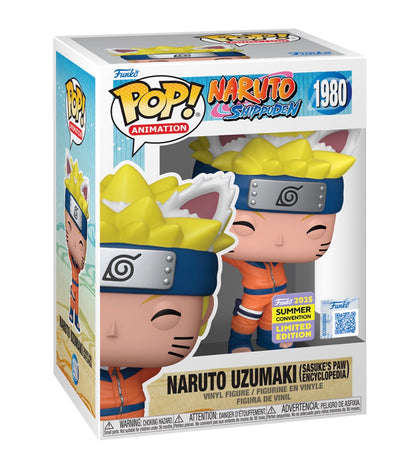 Funko Pop! Animation: Naruto Shippuden – Naruto Uzumaki Sasuke's Paw Encyclopedia #1980 (Funko 2025 Summer Convention Limited Edition Exclusive)