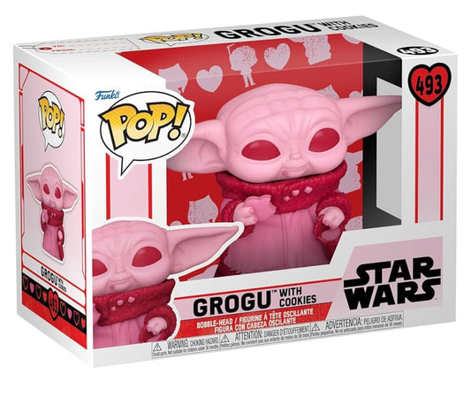 The Mandalorian Valentine Grogu with Cookies Funko Pop!