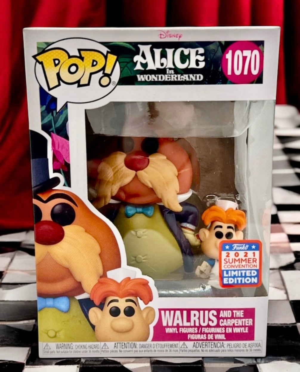 Walrus And The Carpenter Funko Pop #1070 Alice in Wonderland Limited Edition