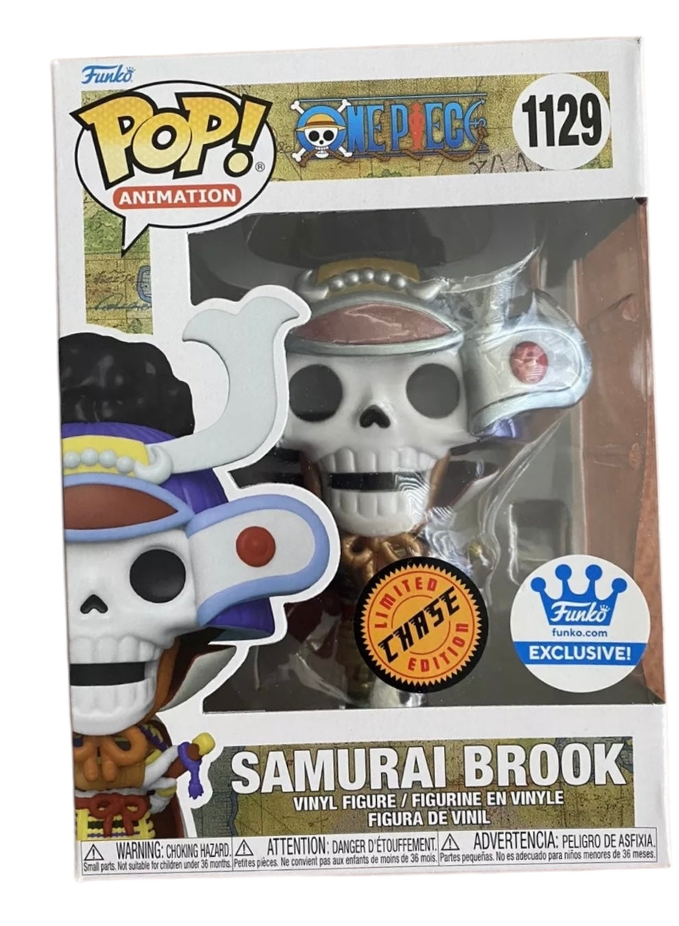 One Piece Samurai Brook Chase Metallic Exclusive Funko Pop!