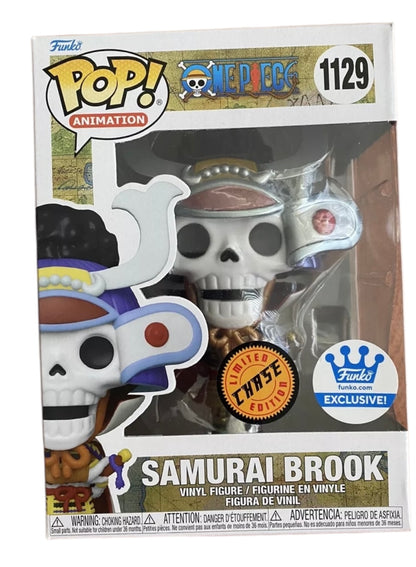 One Piece Samurai Brook Chase Metallic Exclusive Funko Pop!