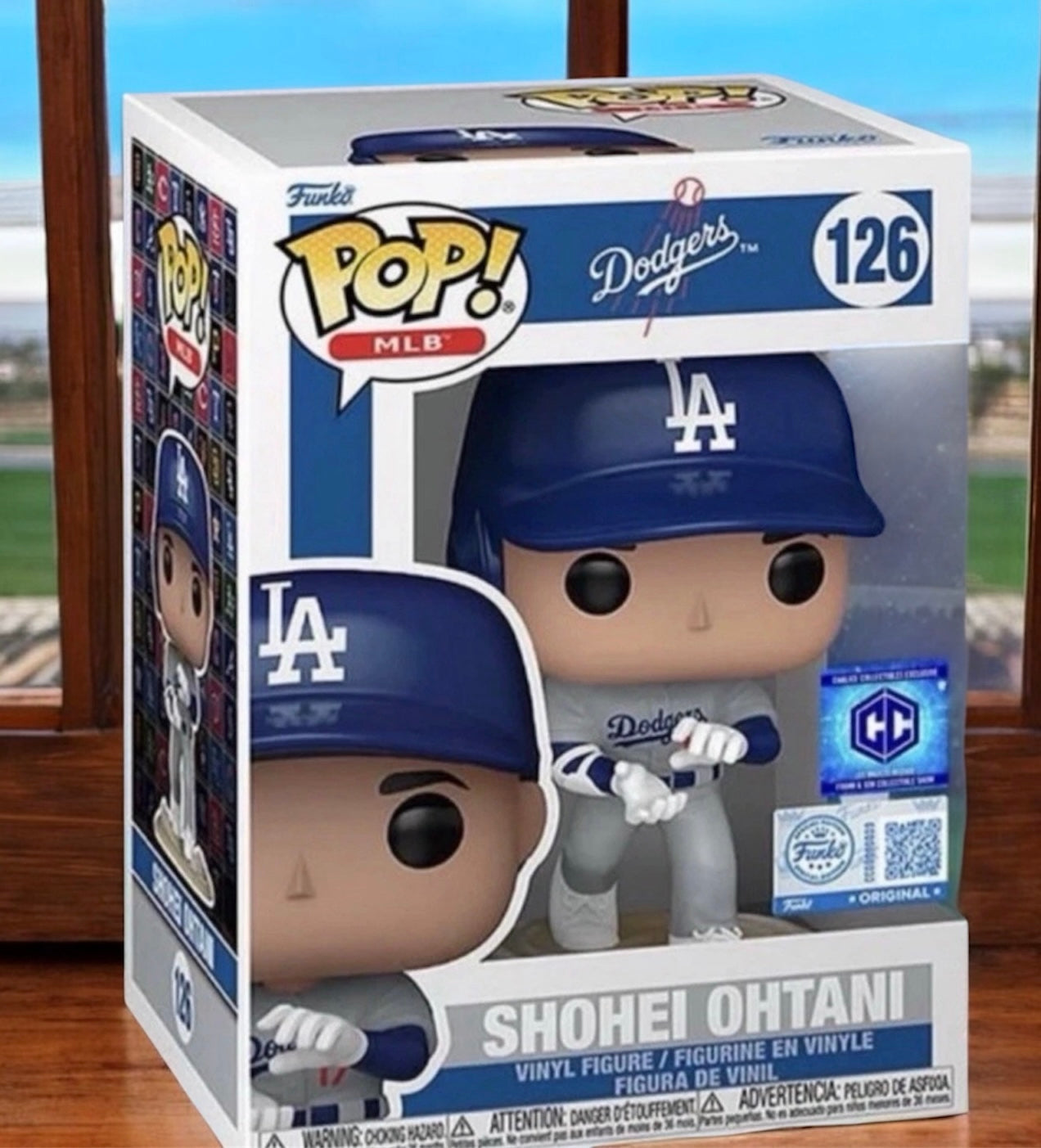 Dodgers Shohei Ohtani Funko #126 (Kamehameha Celebration) Exclusive Blue Chalice Sticker