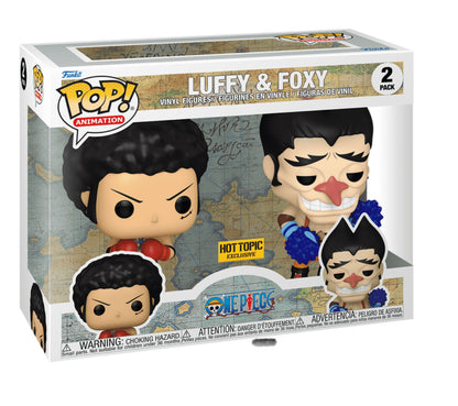 Anime One Piece Luffy & Foxy 2-Pack Exclusive Vinyl Figures