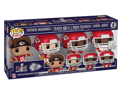 POP! KANSAS CITY CHIEFS SUPER BOWL 2024 4-PACK