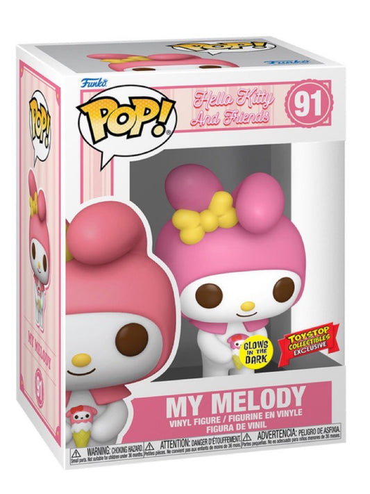 Sanrio My Melody exclusive Glows in the Dark Funko Pop!