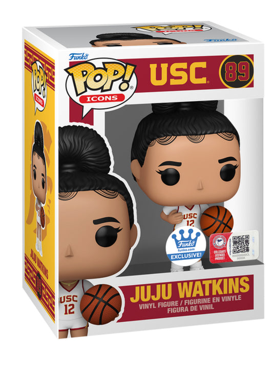 Funko Pop Vinyl Icons USC JuJu Watkins Funko Shop White Jersey Exclusive #89