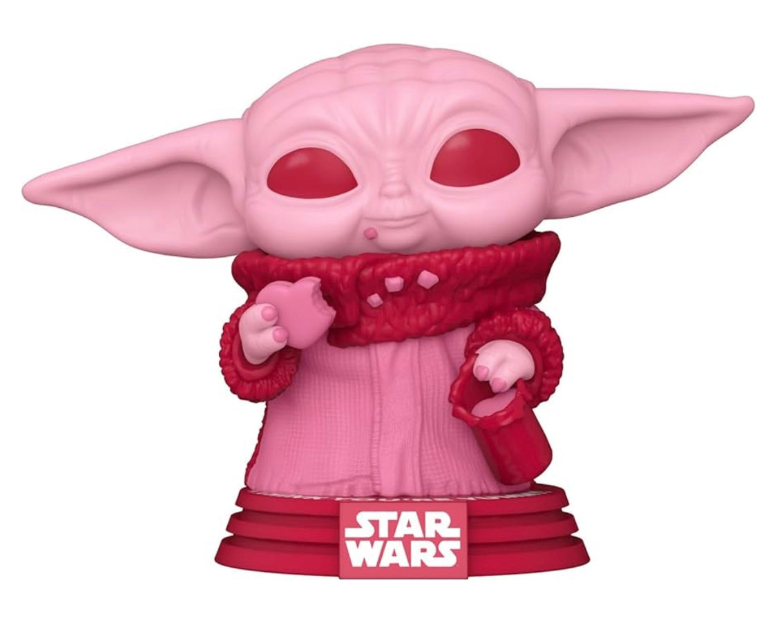 The Mandalorian Valentine Grogu with Cookies Funko Pop!