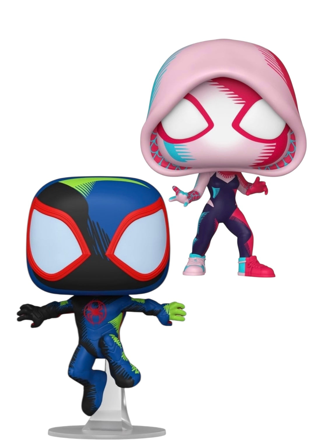 Funko Pop Miles Morales and Spider-Gwen Deco LE 7500 Pcs Funko Exclusive Set