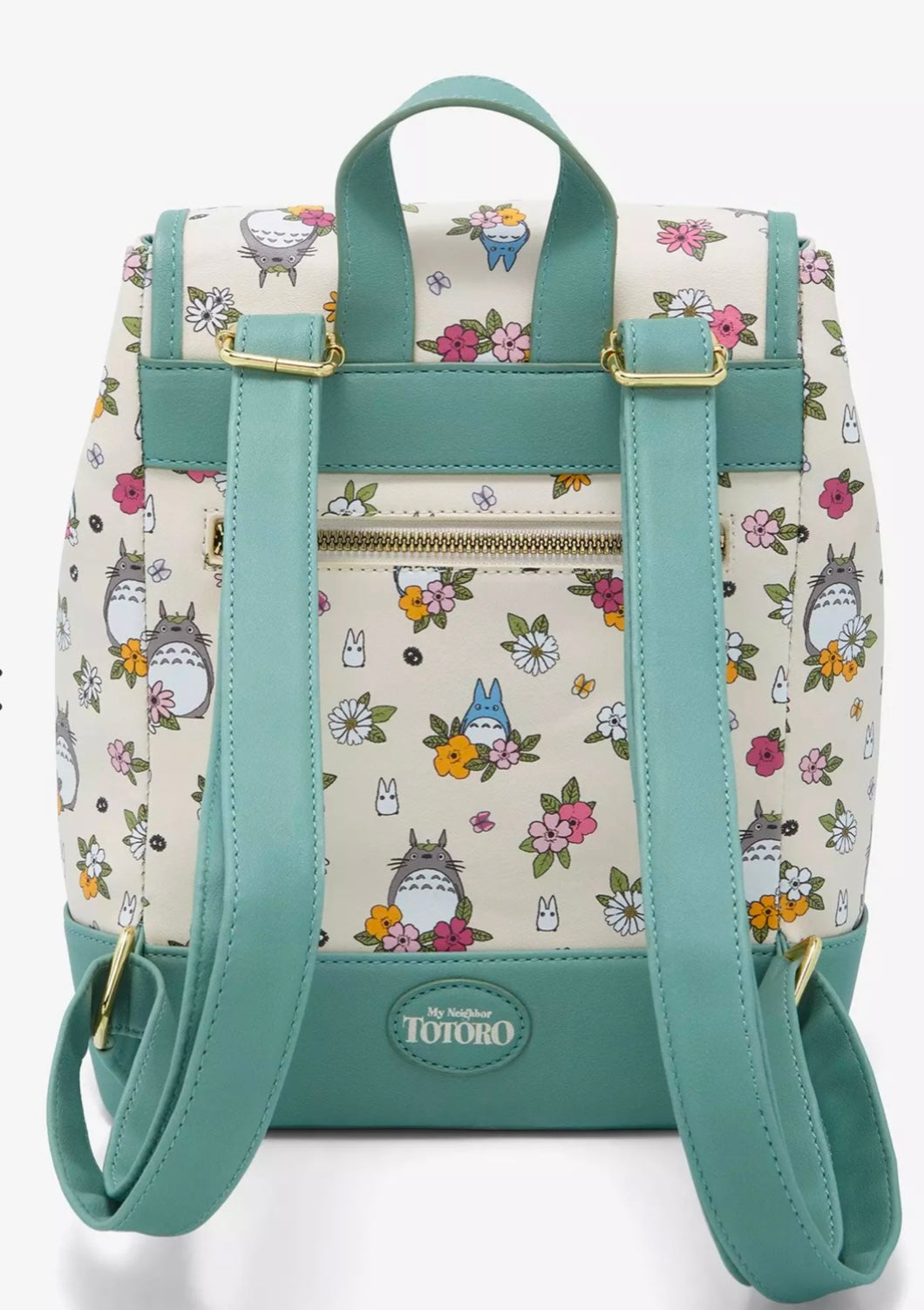 Studio Ghibli My Neighbor Totoro Floral Slouch Mini Backpack