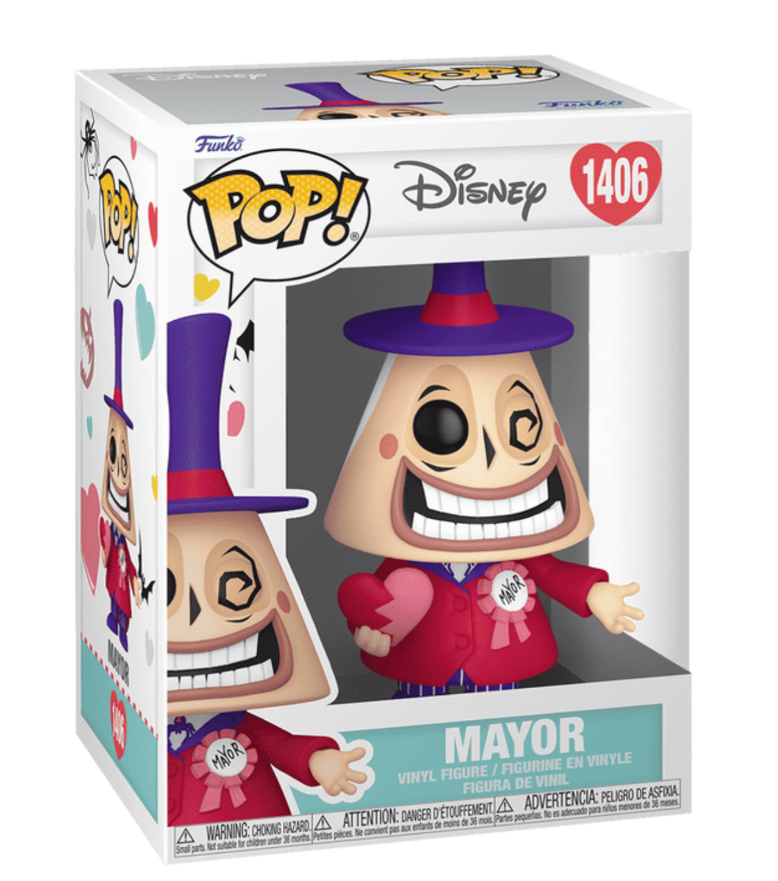 Funko Pop! Tim Burton's The Nightmare Before Christmas The Mayor Valentines Vinyl Figure