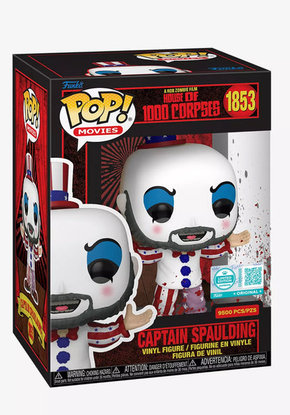 Funko Pop! Horror House Of 1000 Corpses Pop! Movies Captain Spaulding Scare Fare Exclusive Vinyl Figure LE 9500