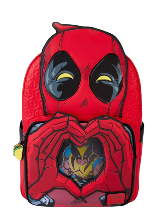 2024 New York Comic Convention Exclusive Loungefly: LE1000 Deadpool Hearts Wolverine Backpack Bag Only