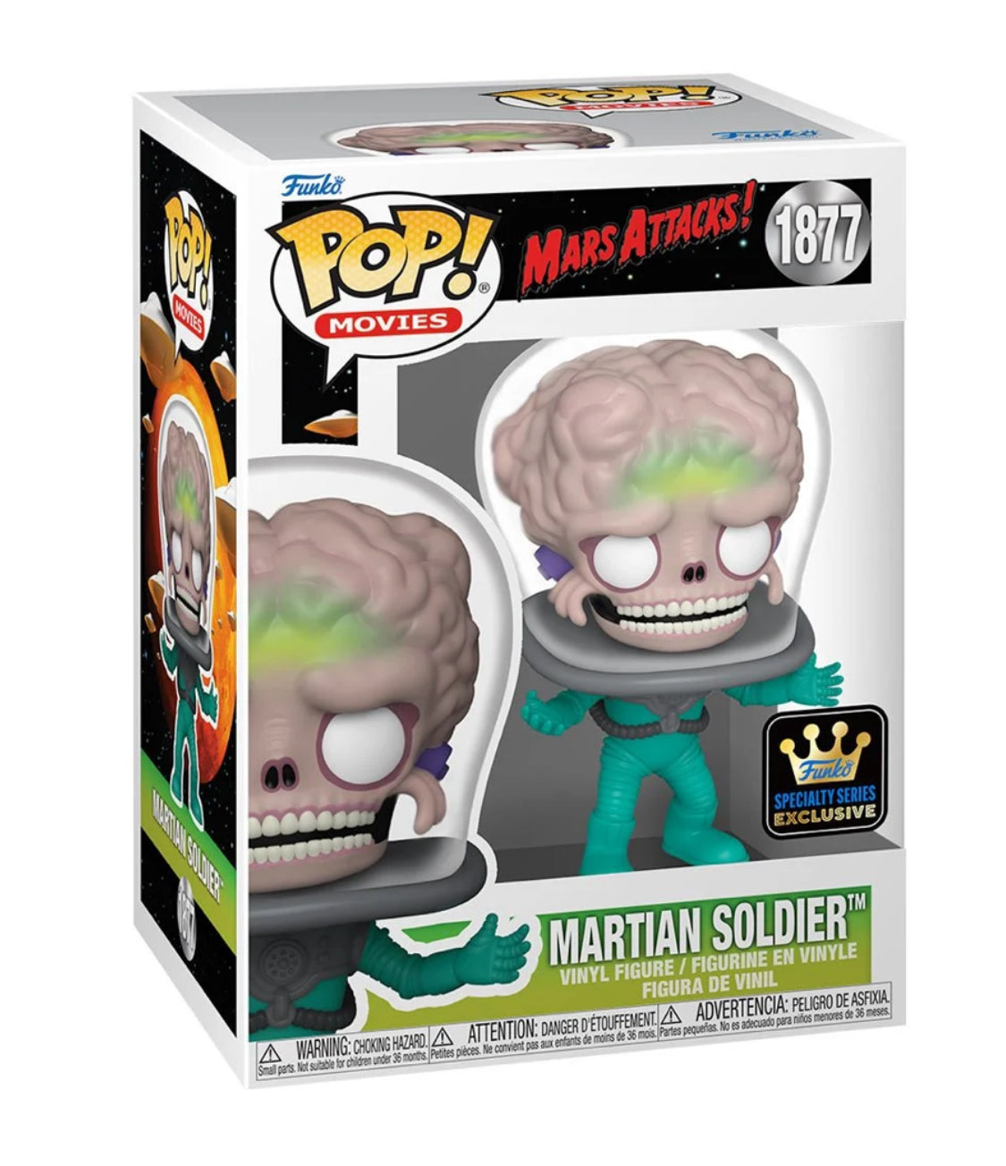 Mars Attacks Martian Soldier
Funko Pop! Vinyl Figure
#1877 Specialty Series Chase Bundle Set of 2
