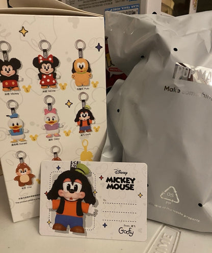 Pop Mart Mickey and Family Cute Together Keychain Goofy