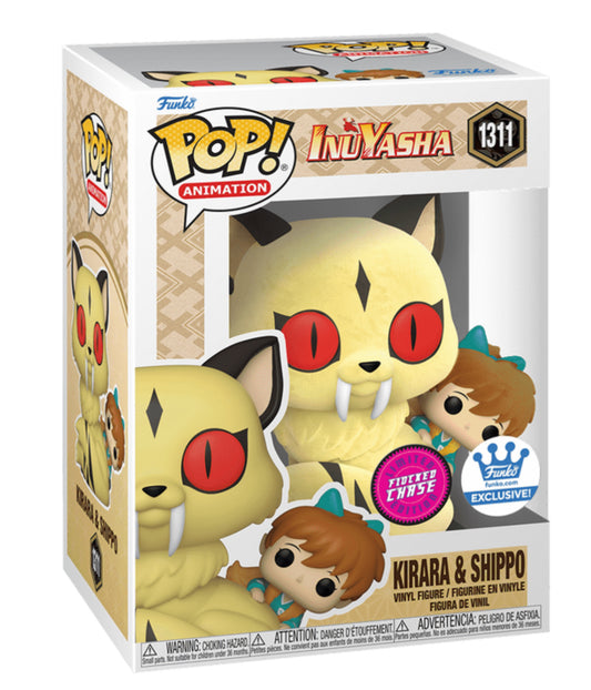 Funko Pop! Anime Inuyasha Kirara and Shippo Flocked Chase Exclusive Funko Pop!