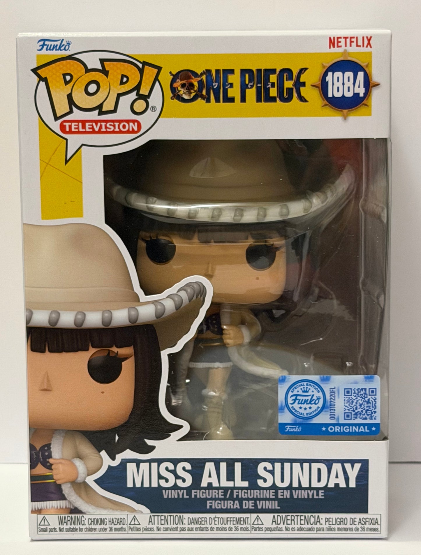 Miss All Sunday #1884 Live Action) Funko Exclusive One Piece