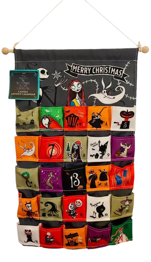 Nightmare Before Christmas Hanging Advent Calendar Refillable Brand New Unique