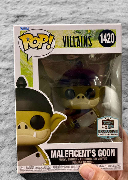 Funko Pop! Maleficent's Goon #1420 Disney Villains (Funko HQ Exclusive)