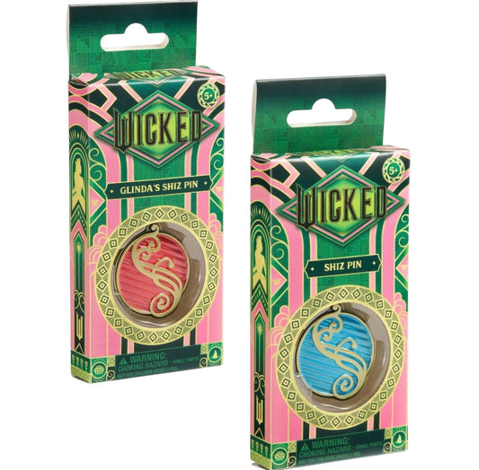 Wicked Shiz University Pin Set Of 2 Red & Blue Officially Licensed