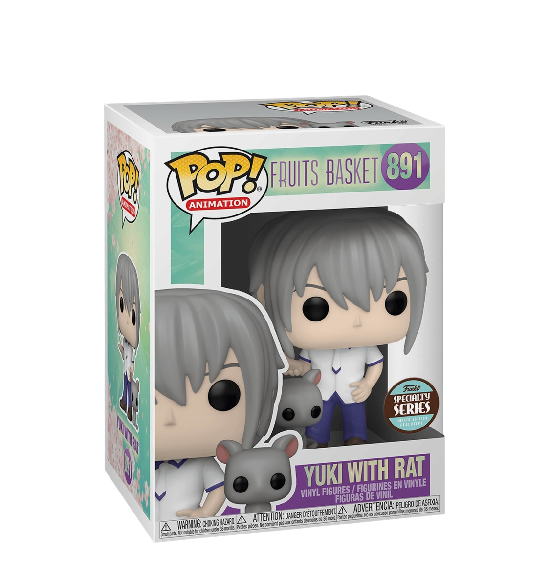 Funko Pop Animation Fruits Basket Yuki with Rat Vinyl Figure Speciality Series