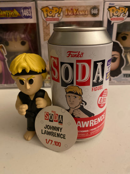 Funko Vinyl Soda Cobra Kai Johnny Lawrence and Daniel Larusso Exclusives set of 2