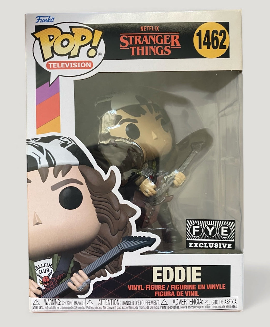 Unreleased Funko Pop! Television Stranger Things Eddie Munson Metallic Vinyl Figure #1462