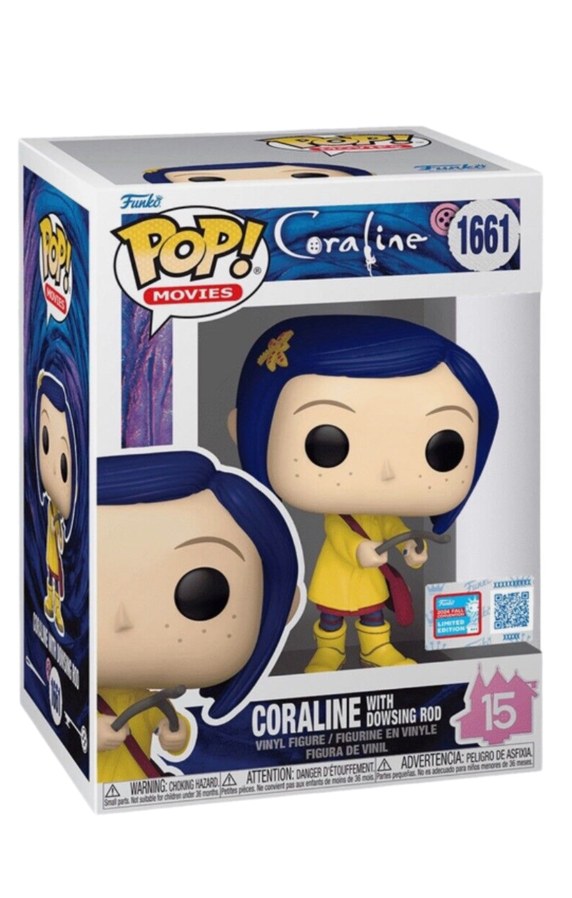 Funko Pop Coraline With Dowsing Rod NYCC 2024 Exclusive Shared Sticker