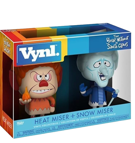 The Year Without Santa Claus Heat Miser and Snow Miser Vynl. Figure 2-Pack