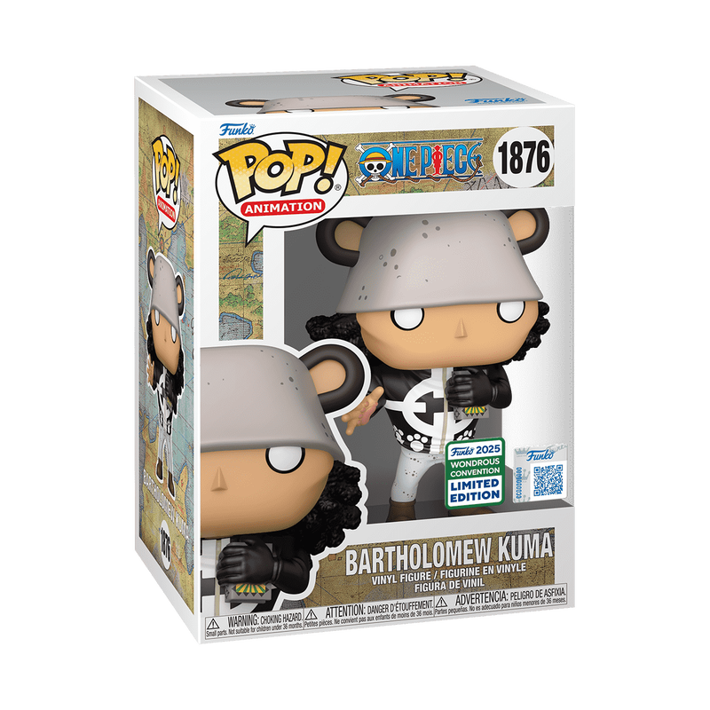 Bartholomew Kuma #1876 Exclusive Funko One Piece Wondercon Share Sticker