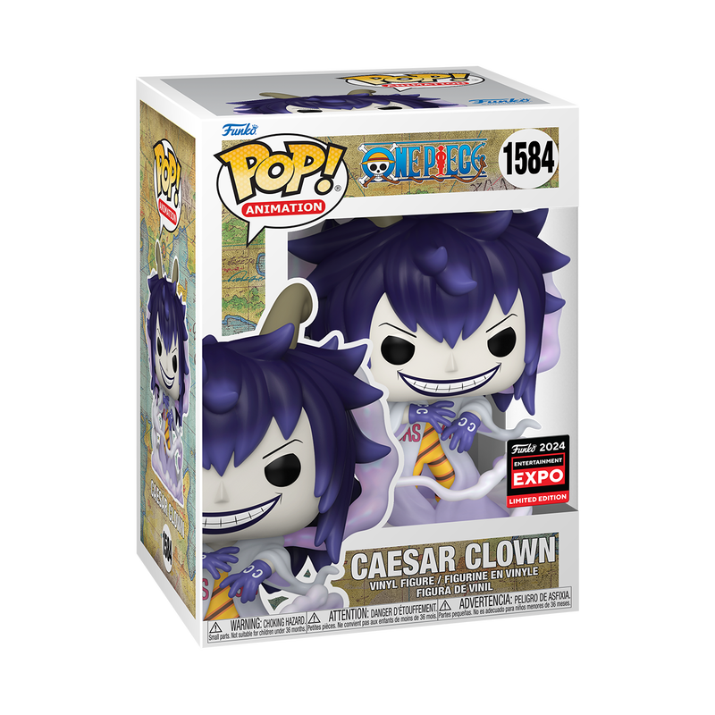 One Piece Caesar Clown C2E2 Convention Exclusive Shared Sticker Funko Pop!