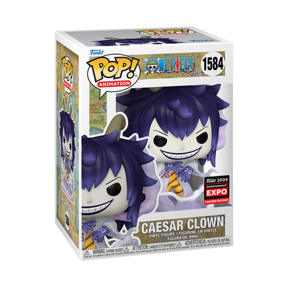 One Piece Caesar Clown C2E2 Convention Exclusive Shared Sticker Funko Pop!