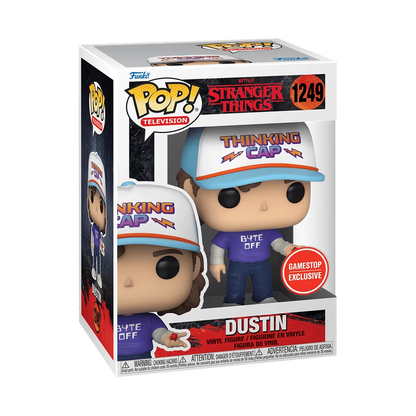Funko Pop! Television Stranger Things w/ Thinking Cap #1249 [Byte-Off Shirt] Exclusive Vinyl Figure