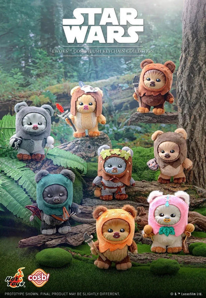 Star Wars Ewoks Cosbi Plush Keychain Collection - 1 Blind Box