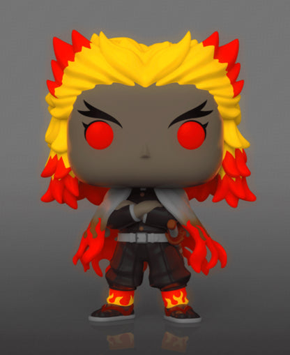 Demon Slayer Kyojuro Rengoku Glow in the Dark Exclusive Funko Pop!