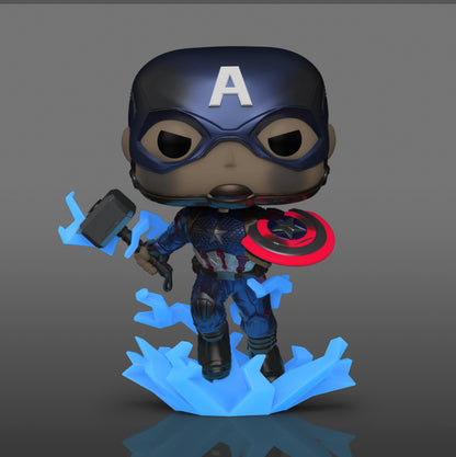 Marvel Captain America with Broken Shield Glow in the Dark Exclusive Funko Pop!