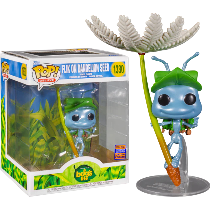 A Bug's Life Flik on Dandileon Wondercon Exclusive Shared Sticker Funko Pop #1130