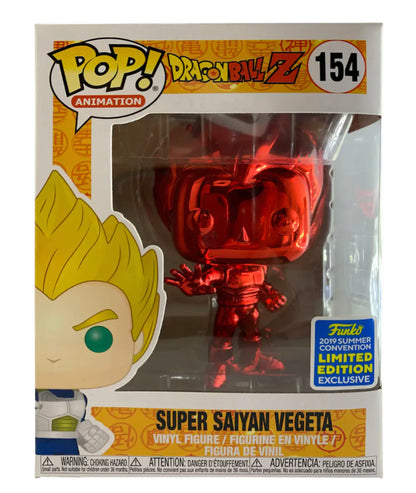 Dragonball Z Super Saiyan Vegeta (Red Chrome) 2019 Summer Convention Exclusive Vinyl Figure