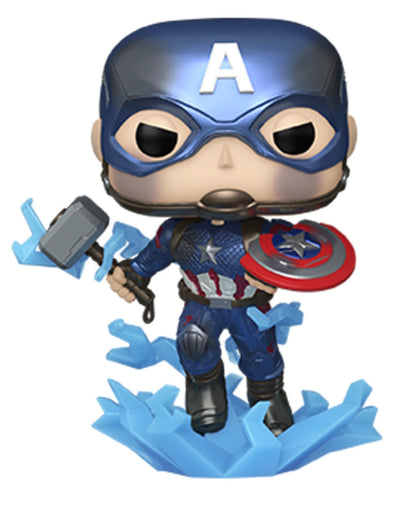 Marvel Captain America with Broken Shield Glow in the Dark Exclusive Funko Pop!