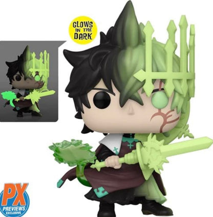 Funko Pop! Yuno Spirit of Zephyr Glow in the Dark #1422 Black Clover PX Previews Exclusive