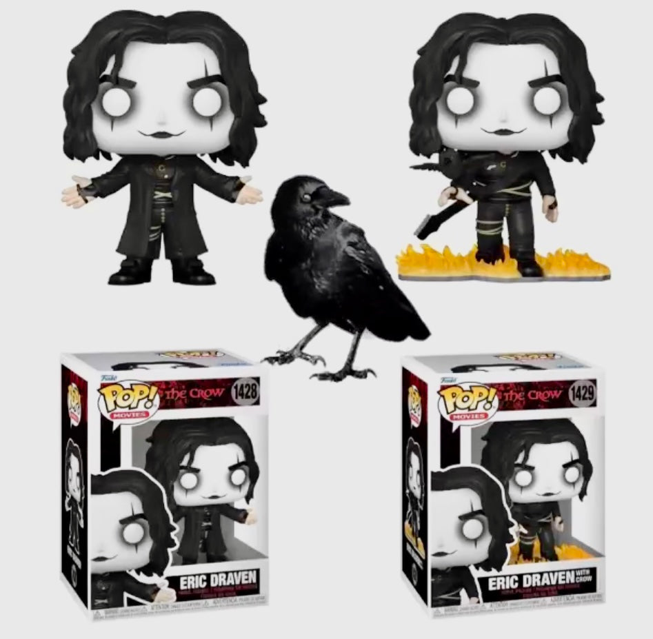 Eric Draven The Crow Bundle Set of 2 Funko Pops!