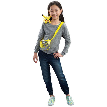 Pokémon Tomy Shoulder Plush - PIKACHU with Carrying Bag & Strap (6 inch)